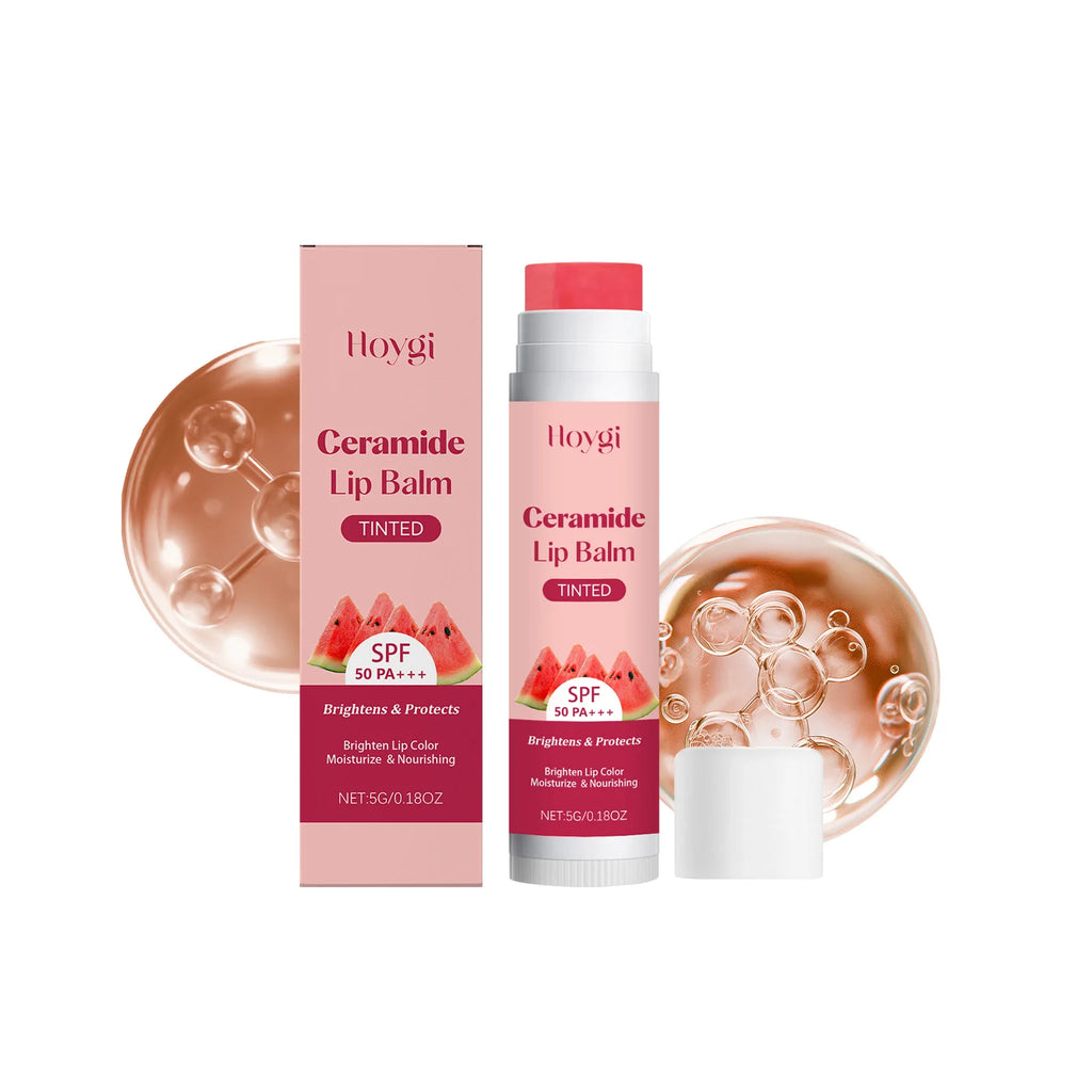 Watermelon Lip Balm Glossy Moisturizer Nicotinamide Lipstick Moisturizing Anti-Dry Anti Crack Clear Crystal Lip Balm Zpaxo 5g boxed