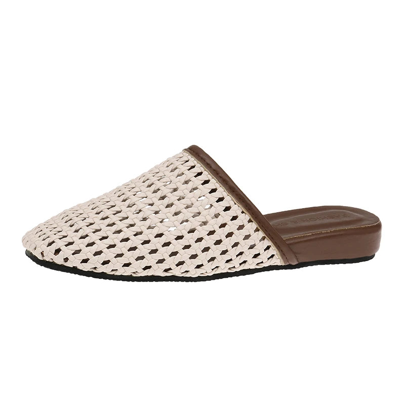 Hollow-out Baotou Sandals Slippers Women 2025 Summer High-end Sense