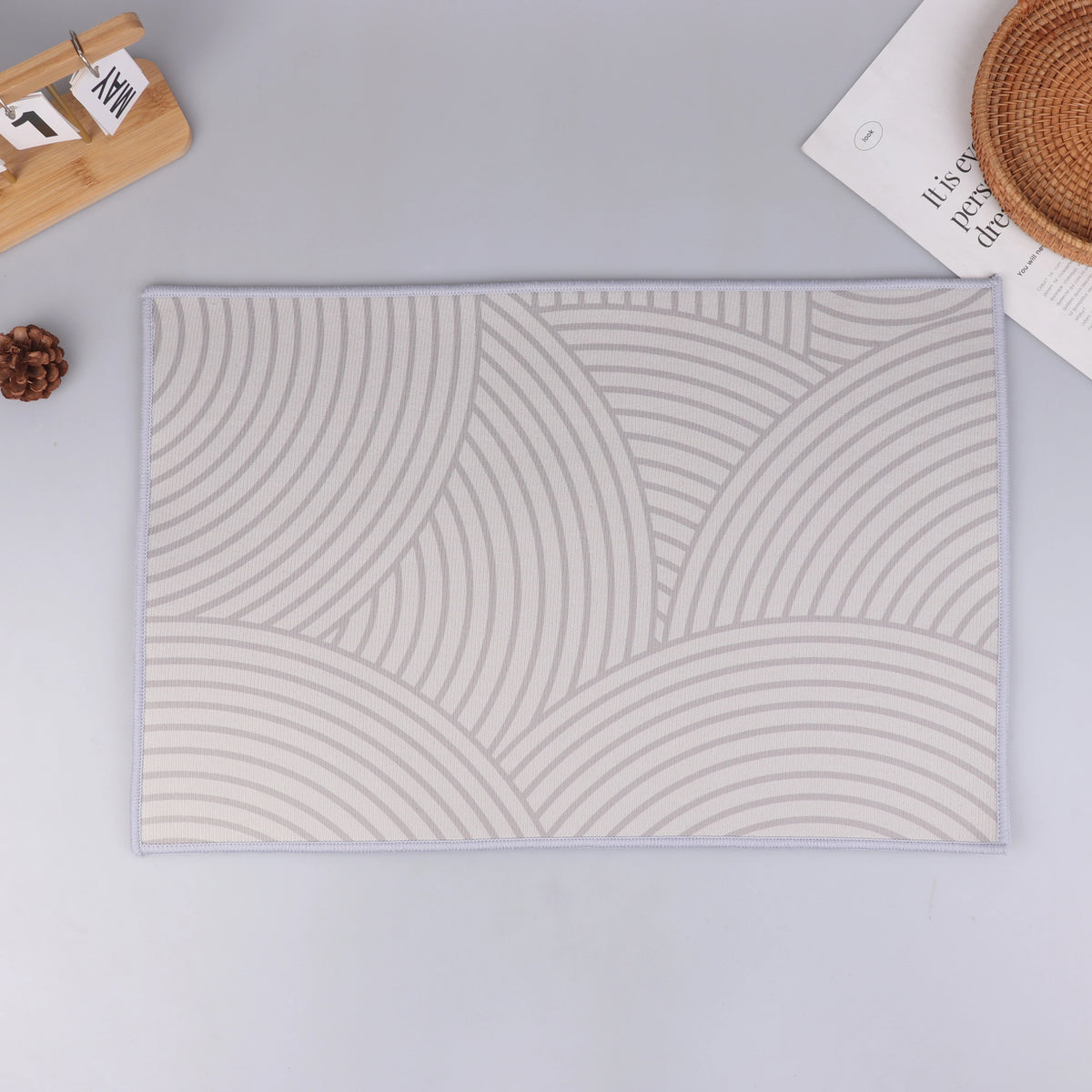 Simple Diatomite Bathroom Mat Household Doorway Water-absorbent Zpaxo A4
