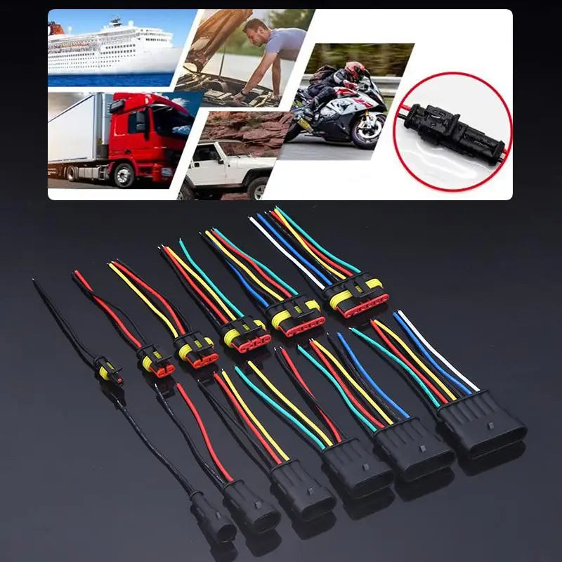 1–6 Pin Male/Female Electrical Connector Kit 18AWG | Car & Truck