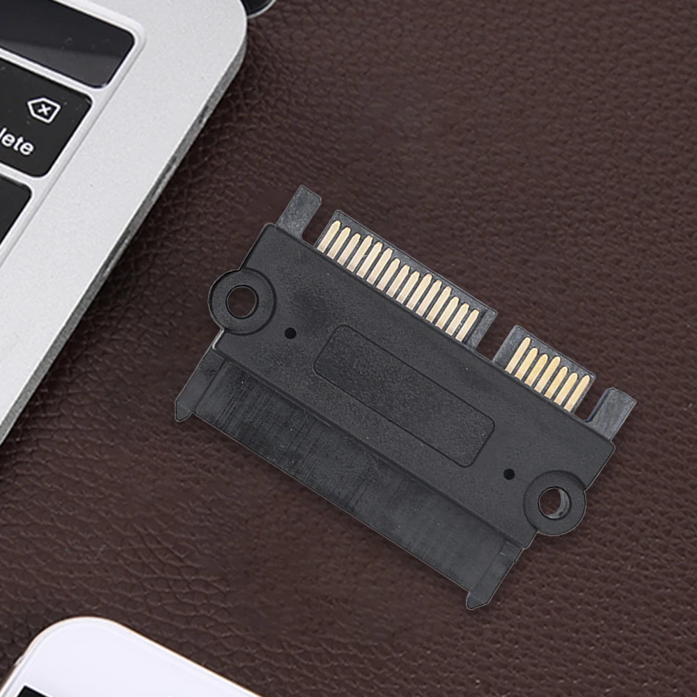 SATA Male Female Straight Head 22Pin 7+15 Converter Power Data Adapter