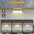 Wireless Ultra Thin Motion Sensor LED Cabinet Light Dimmable Lamp USB Rechargeable 3 Colors for Kitchen Wardrobe Bedroom Stairs Zpaxo 3 colors in one Lamp 40cm White