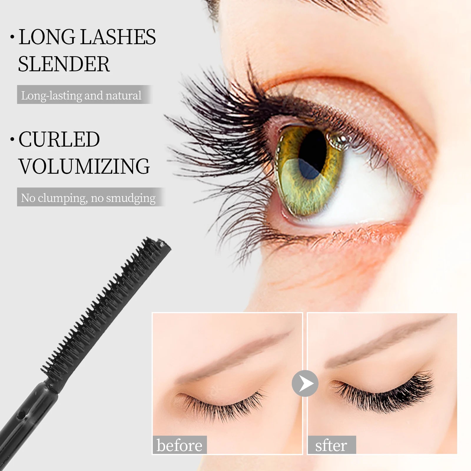 3-piece Waterproof Mascara Durable Natural Curling