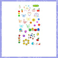 Butterfly Face Tattoo Sweet INS Style Face Decal Tattoo Sticker Long Lasting Temporary Tattoos Makeup Face Stickers Girls Zpaxo 7