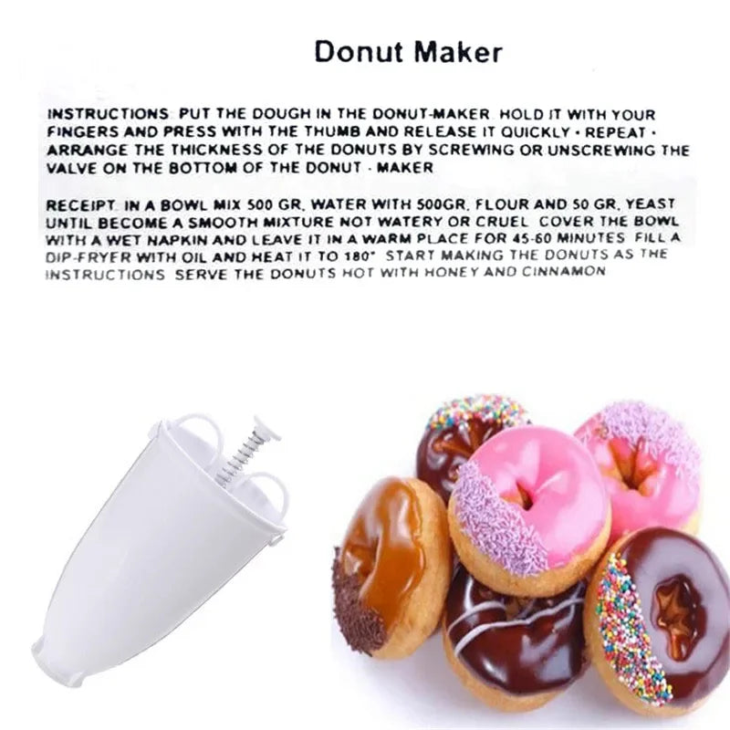 Donut Maker Dispenser – DIY Donut Mold Baking Tool Donut Maker Dispenser Zpaxo