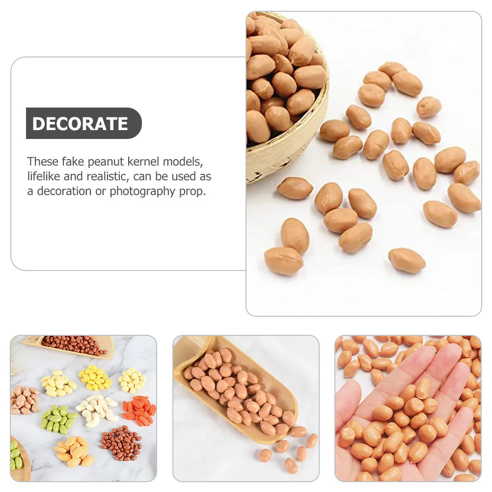 1 Bag Artificial Groundnut Kernels Detailed Fake Peanut Dried Fruit