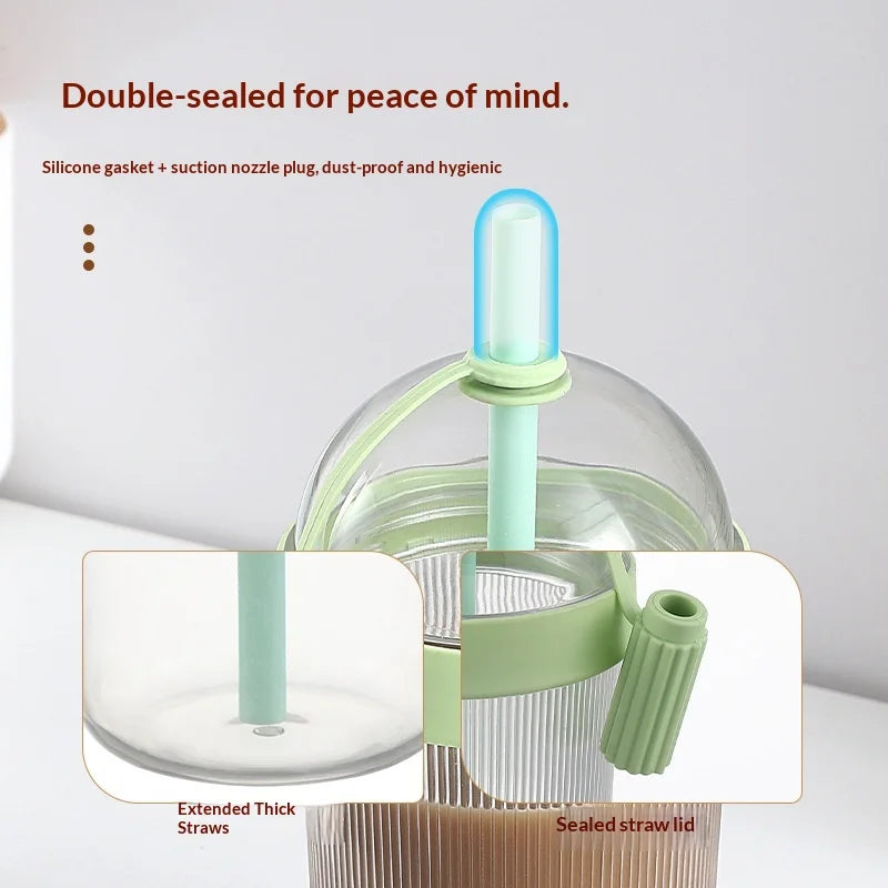 Hot Sale Smoking Coffee Cup, Portable Large Capacity Straw Cup, Outdoor Portable Straw Water Milk Tea Cup Zpaxo