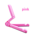 Universal Tablet Holder Portable Foldable Tablet Stand Desktop Mobile Phone Holder For iPhone Xiaomi Huawei Tablet Accessories Zpaxo Pink