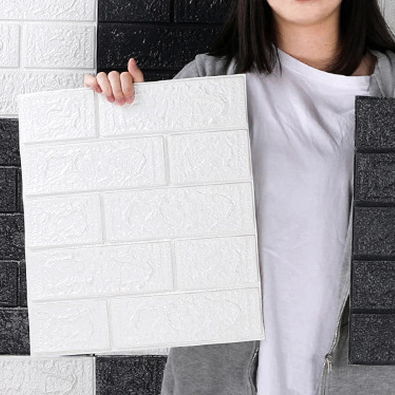 3D Wall Stickers Self-adhesive Wallpaper Anti-collision Soft Bags