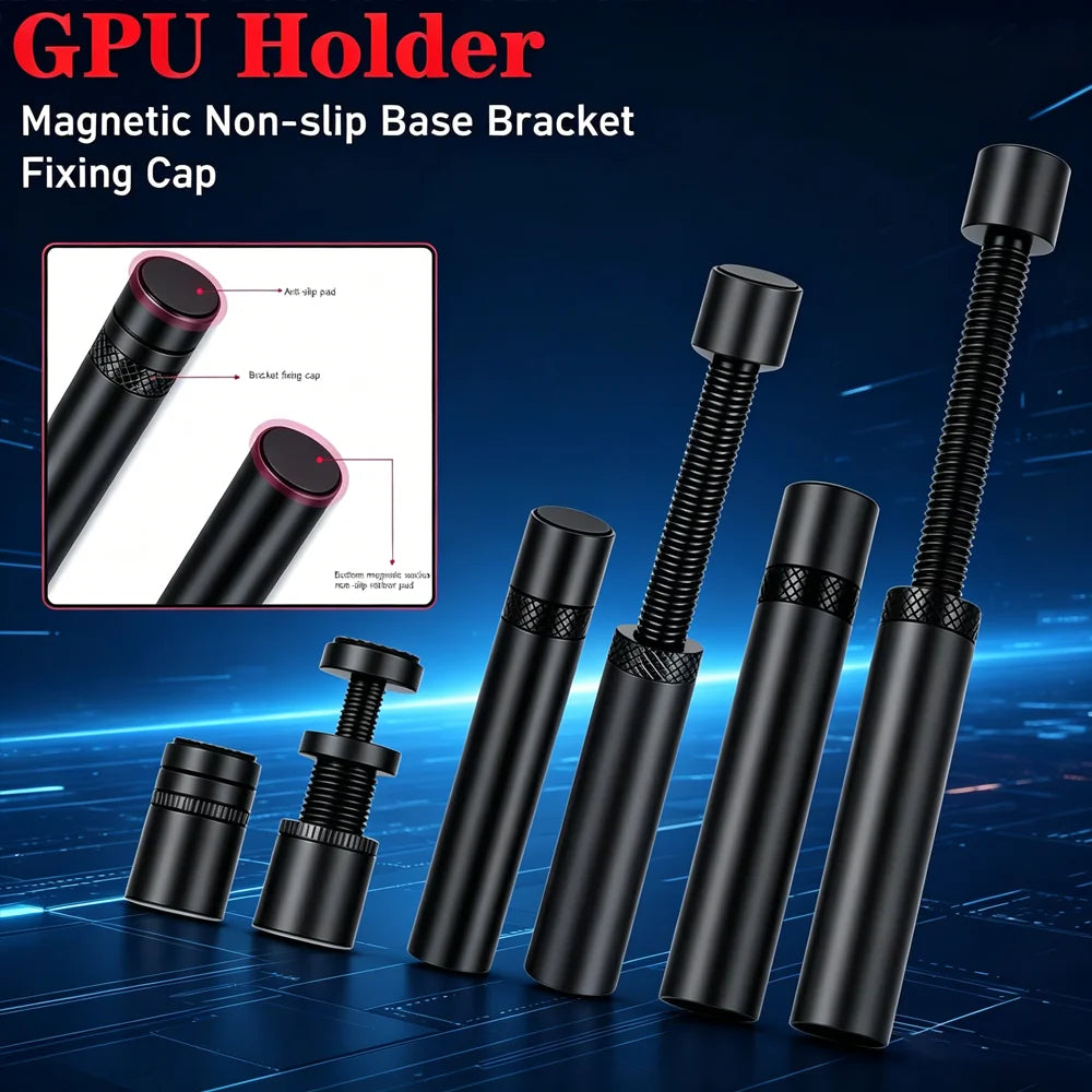 GPU Support Bracket | Vertical Telescopic Rotating Aluminum Stand GPU Support Bracket Zpaxo