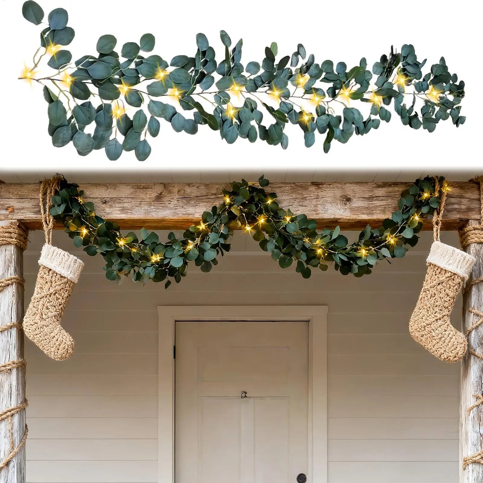 180cm LED Fairy Light Olive Vine Garland 96 LEDs Waterproof with Timer for Christmas Wedding Party Holiday Fireplace Decoration