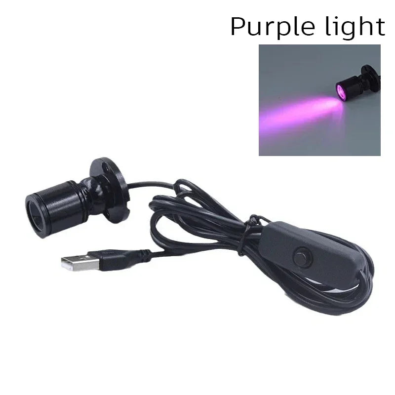 USB 5V Mini LED Spotlight – Rotatable Cabinet & Display Lamp