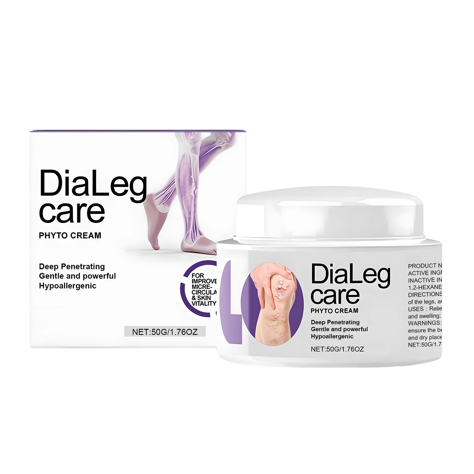 Varicose Vein Relief Cream – Reduce Leg Fatigue & Improve Circulation Varicose Vein Cream Zpaxo 50g 50g