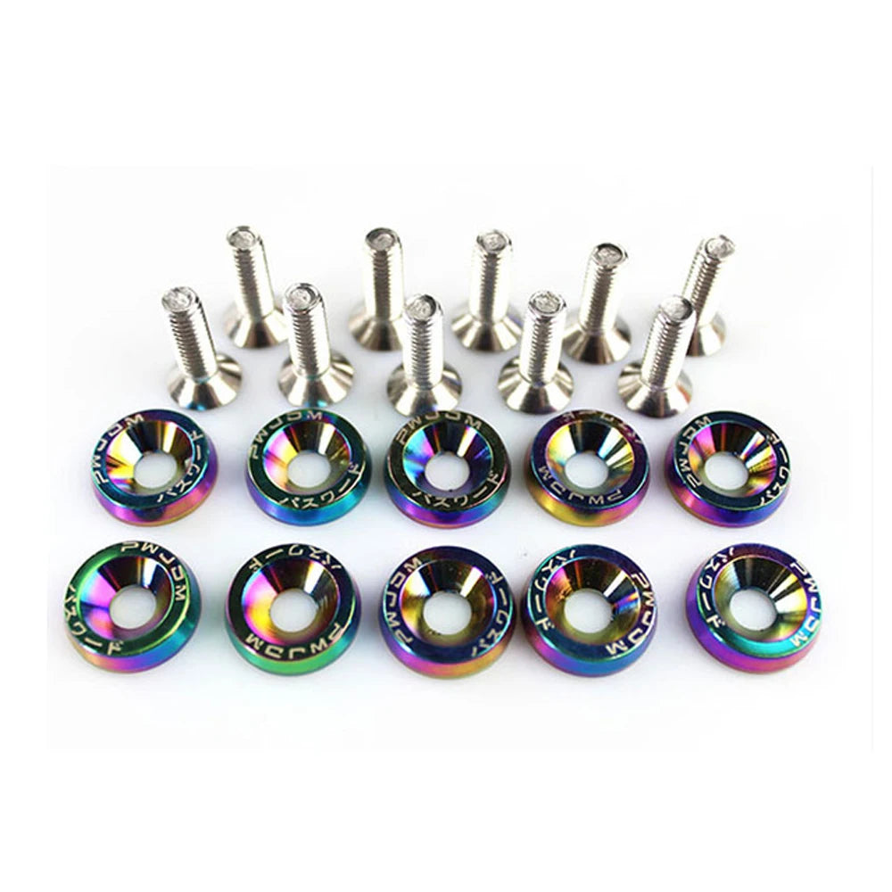 Accessaries Car Fasteners Engine Styling Fender M6 JDM Washer Zpaxo Multicolor