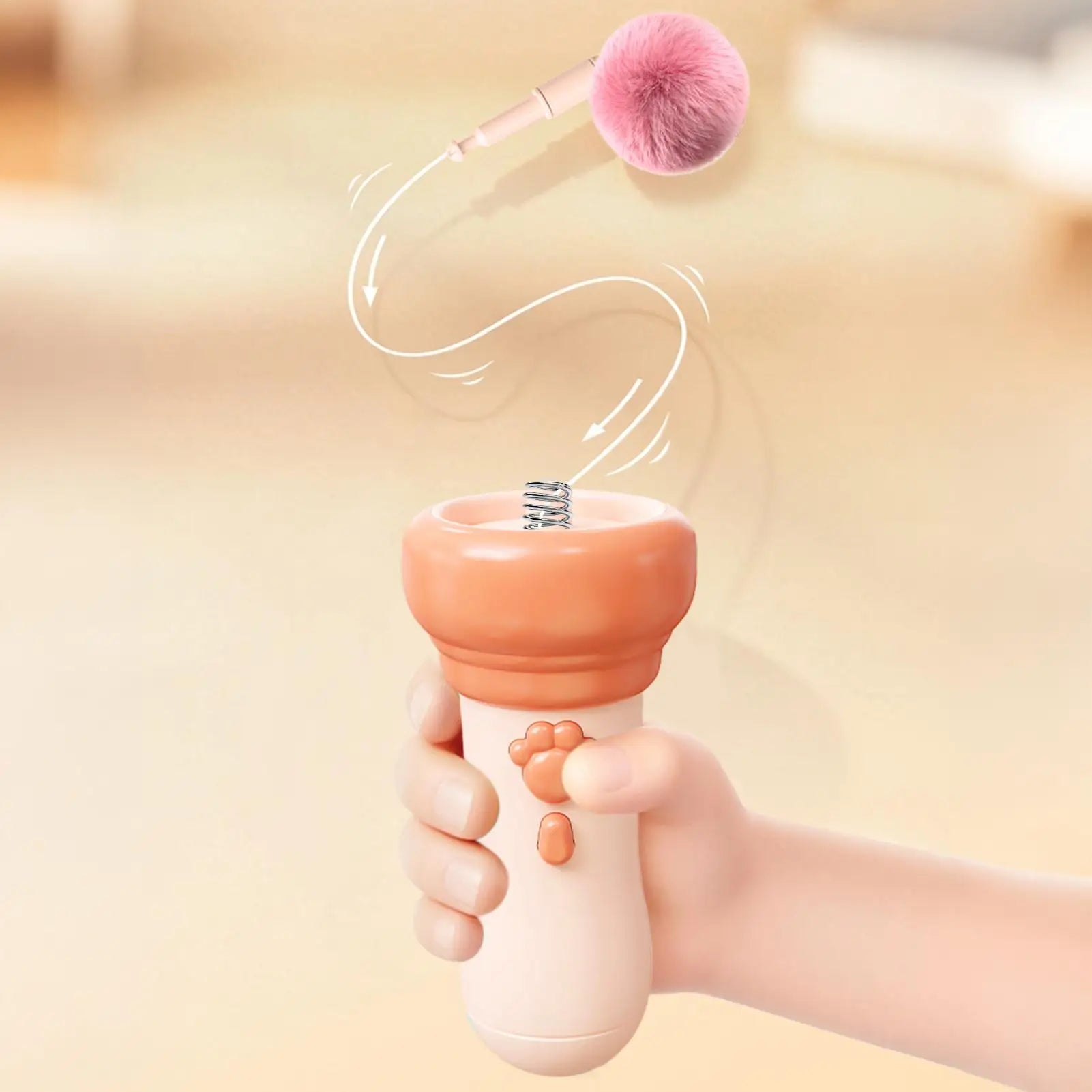Cat Wand Toy Smart Automatic Retractable Teaser Stick Interactive