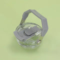 30oz Plastic Transparent Cup Lid with Handle Spill Proof Replaceble Tumbler Flip Straw Lid Sealing Bottle Cover for Stanley Hot Zpaxo gray