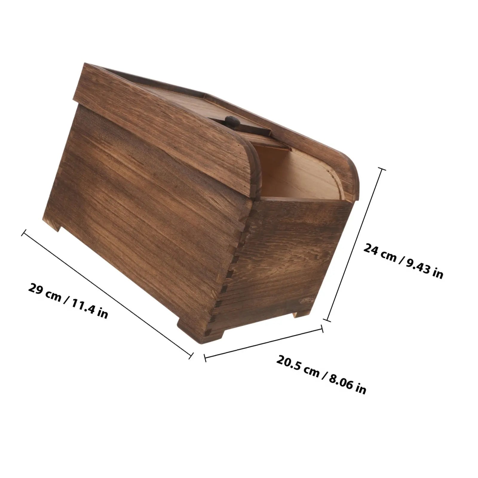 Large Wooden Rice Storage Container Lid Keeps Fresh Dry Ideal Pantry Zpaxo Coffee