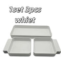 1pcs Hanging Storage Boxes – for Drawers up to 1.5cm, Organize Stationery, Cutlery, Cosmetics, Desk Zpaxo 1set 3pcs white