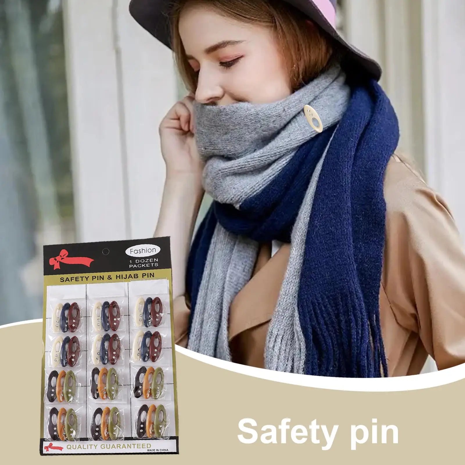 Safe Quilting Pins Stylish Hollowed Multipurpose Accessories Decorative Safety Pins For Family Friends Colleagues Sewing Zpaxo