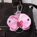 Phone Charms Phalaenopsis Orchid Keychain Rivet Elegant Imitation Flower Pendant Fashion Decoration Bag Pendant Women Girls Zpaxo Style 1