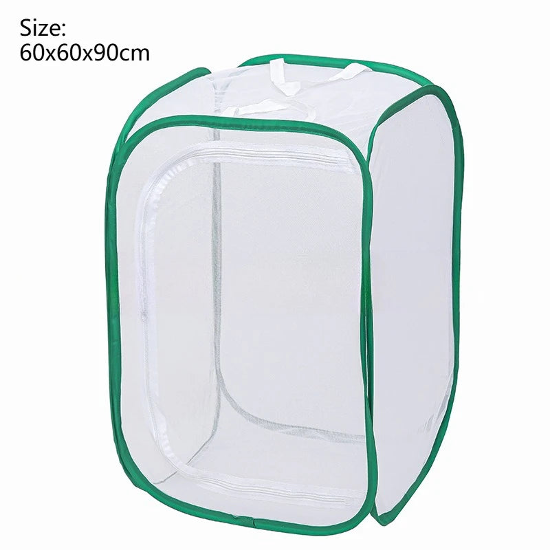 Outdoor Folding Insect Breeding Cage Butterfly Cage Hatchable Mesh Breathable Light Transmitting Insect Observation Box Cage Zpaxo GreendgeWhiteNet L