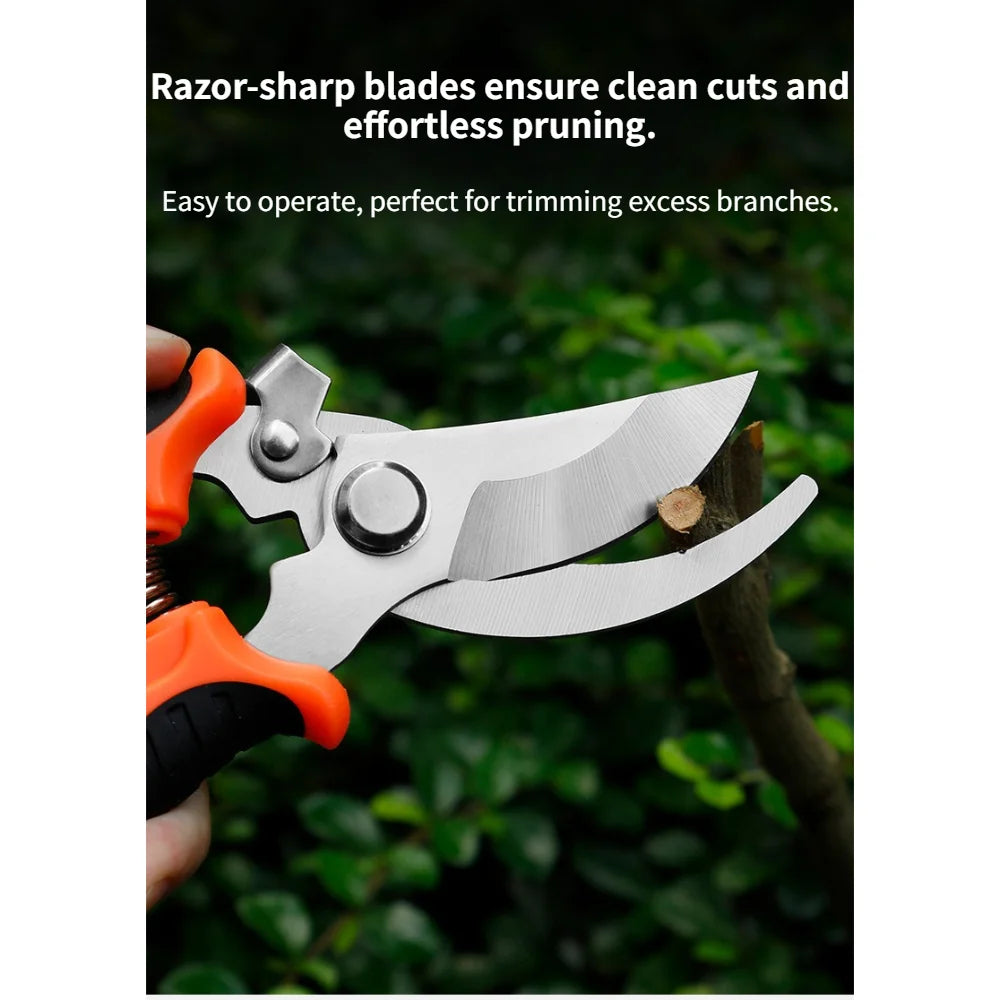 Heavy Duty Stainless Steel Pruning Shears | Garden Trimmer