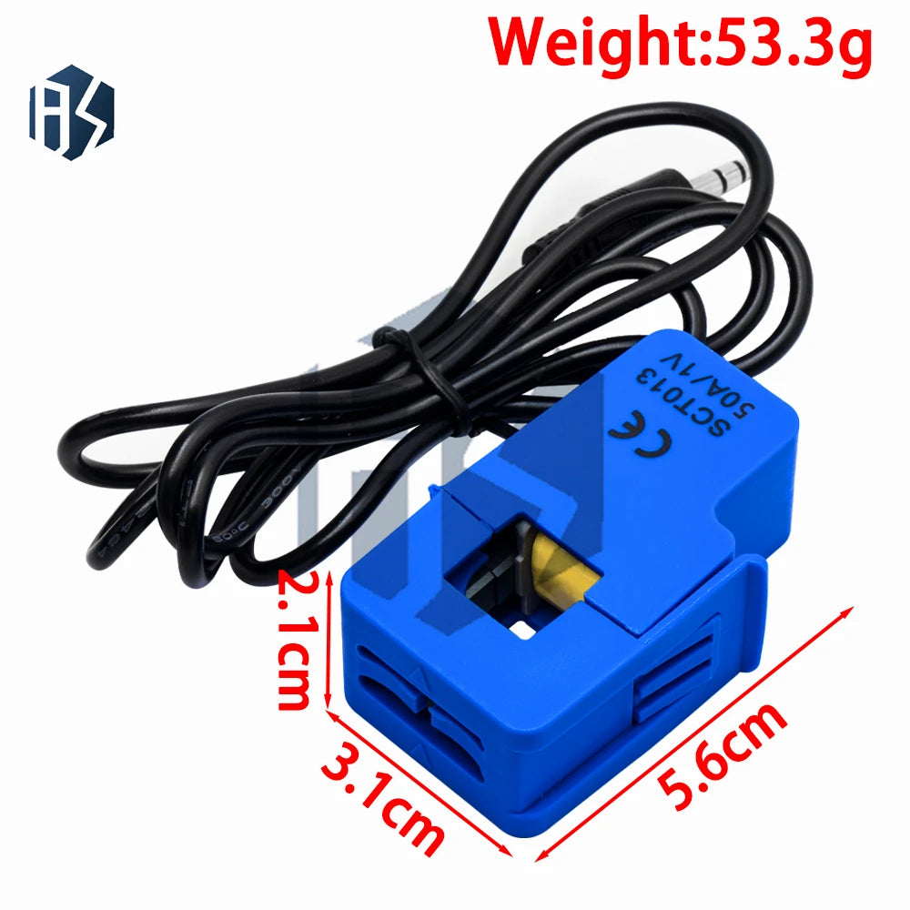 Non-invasive SCT-013 AC Current Sensor Series 30A 50A 100A Split Core Zpaxo