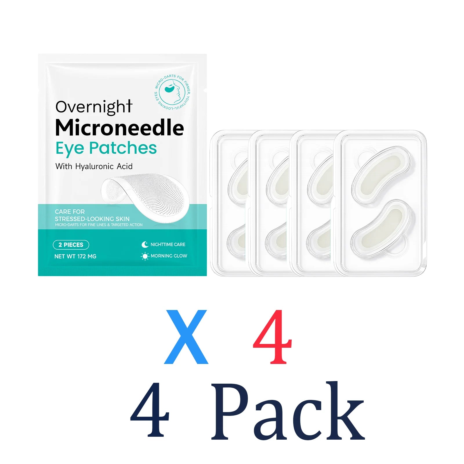 Vitamin E Microneedle Eye Patches 0.25mm Stabilizing Restoring Chapped Skin Care Anti Dryness Skin Nourishment Seasonal Repair Zpaxo 4 Pack
