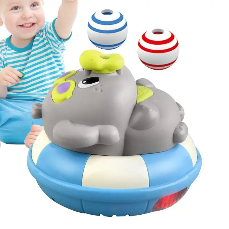 Electric Toy For Kids Blowing Ball Electric Toy With Sound And Light Educational Rotating Game Interaction Animal For Preschool Zpaxo