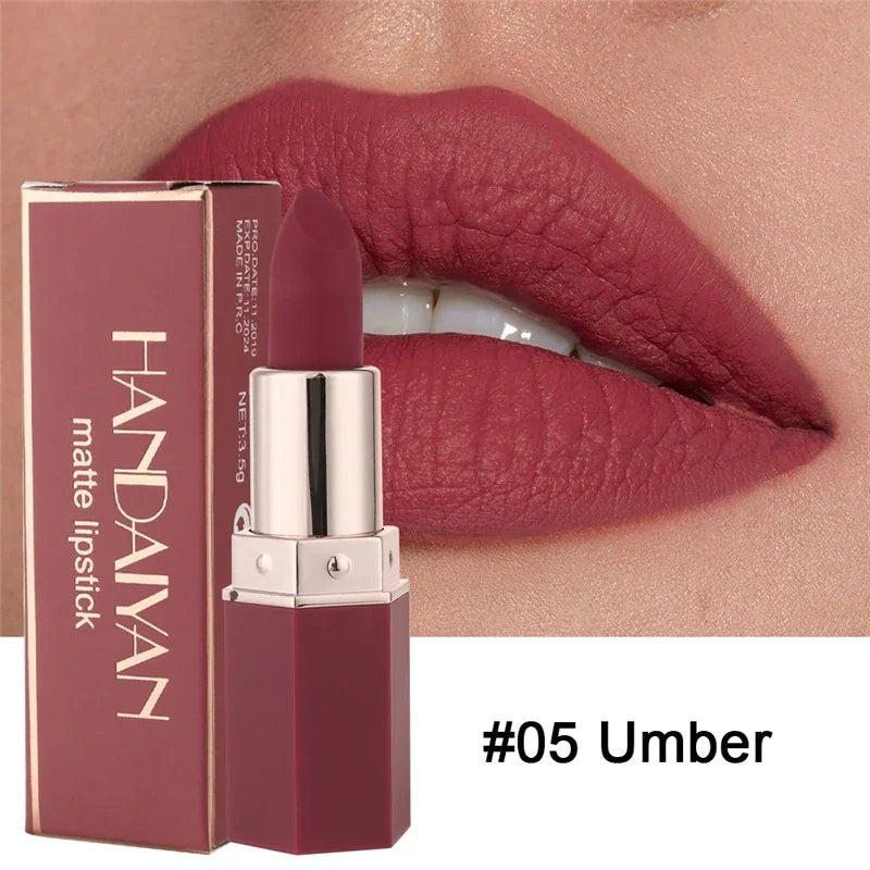 6-Color Matte Lipstick Non-fading Non-stick Cup Long-lasting Velvet