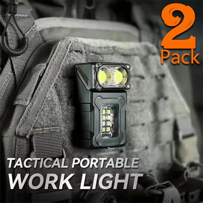 KDULIT Mini LED COB Rechargeable Flashlight – Magnetic Torch