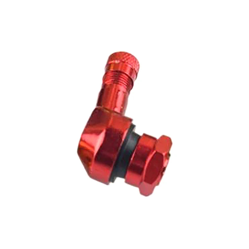 Aluminum Alloy Valve Motorcycle Rim 90 Degree Angle Wheel Tire Zpaxo Red