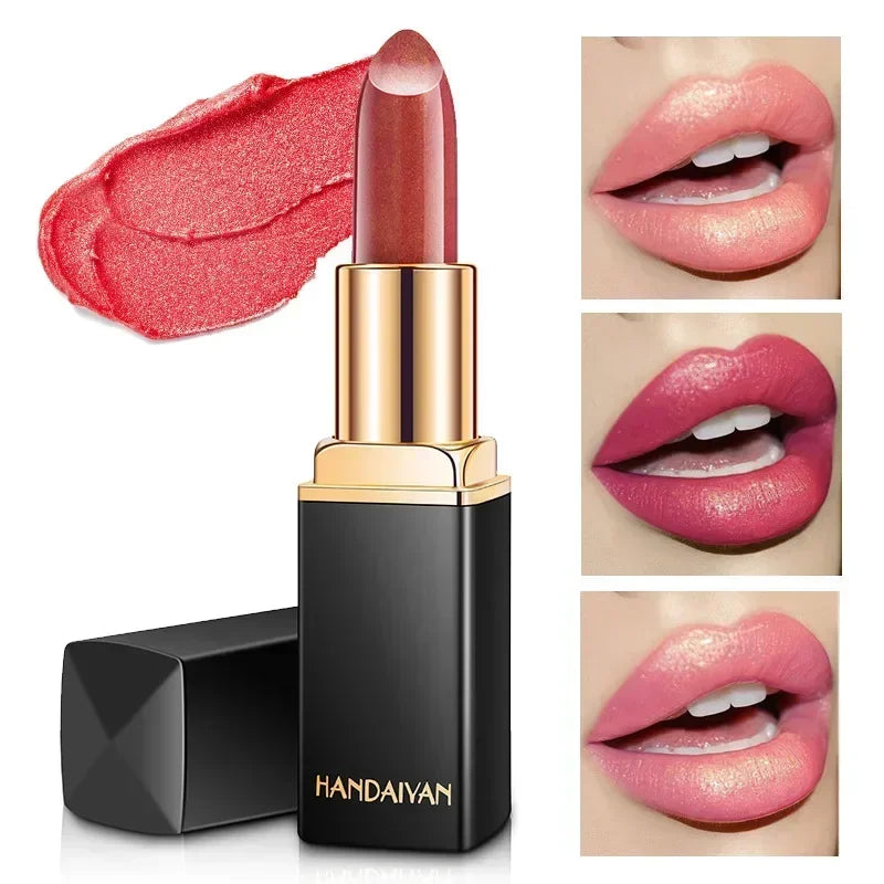 Professional Lips Makeup Waterproof Shimmer Long Lasting Pigment Nude Zpaxo
