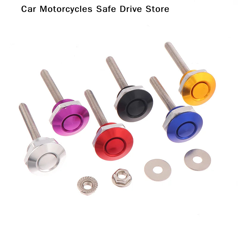 Universal Push Button Billet Quick Release Fasteners Racing Car Front
