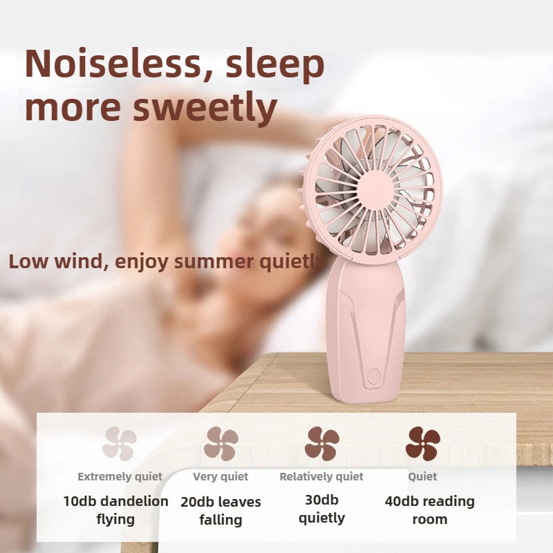 Portable Handheld Small Fan ABS Lightweight Cute Appearance USB Zpaxo