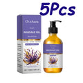 OceAura Lavender Massage Oil – Relaxing, Moisturizing Body Oil Lavender Massage Oil Zpaxo 5 x 100ml Boxed