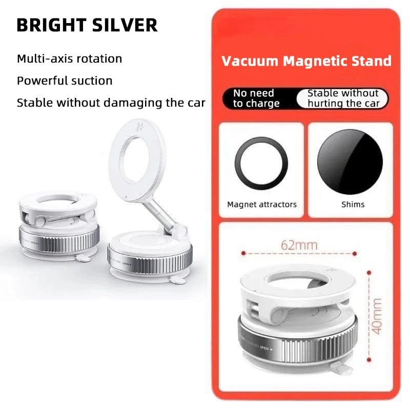 K007 Magnetic Phone Holder 360° Three-Axis Folding Car Mount Strong Magnet Dashboard Desk Stand for iPhone 16 15 Xiaomi Samsung Zpaxo