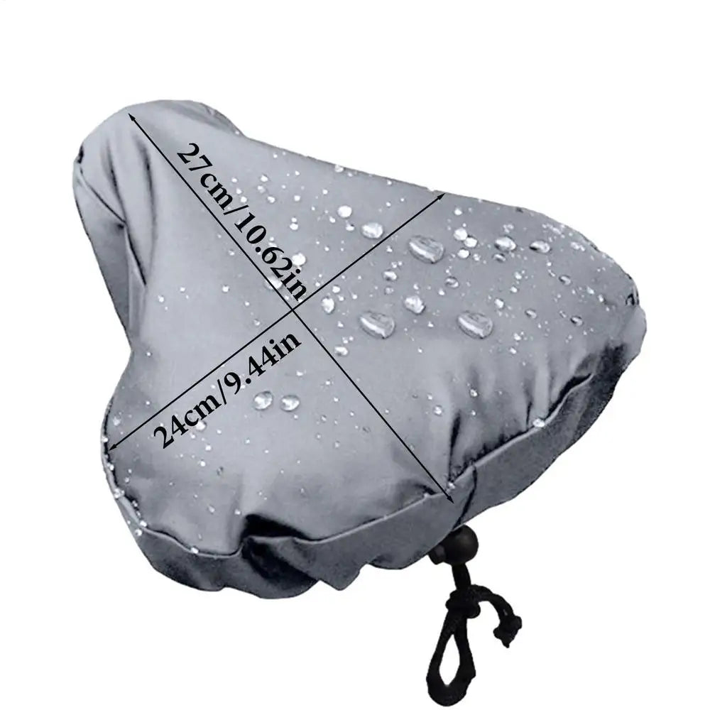 Bicycle Saddle Seat Rain Cover Oxford Cloth Dust-proof Cushion Zpaxo Gray