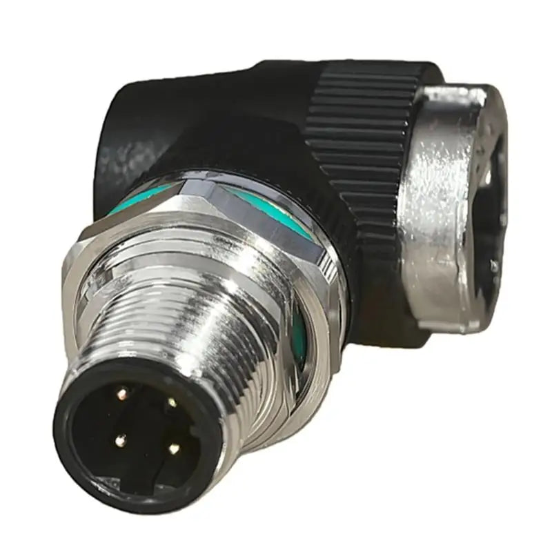 652F 12mm 8Pin to RJ45 Waterproof Adapter Industrial Networking Connector 10Gbps Data Transfer IP68 for Harsh Environment Zpaxo
