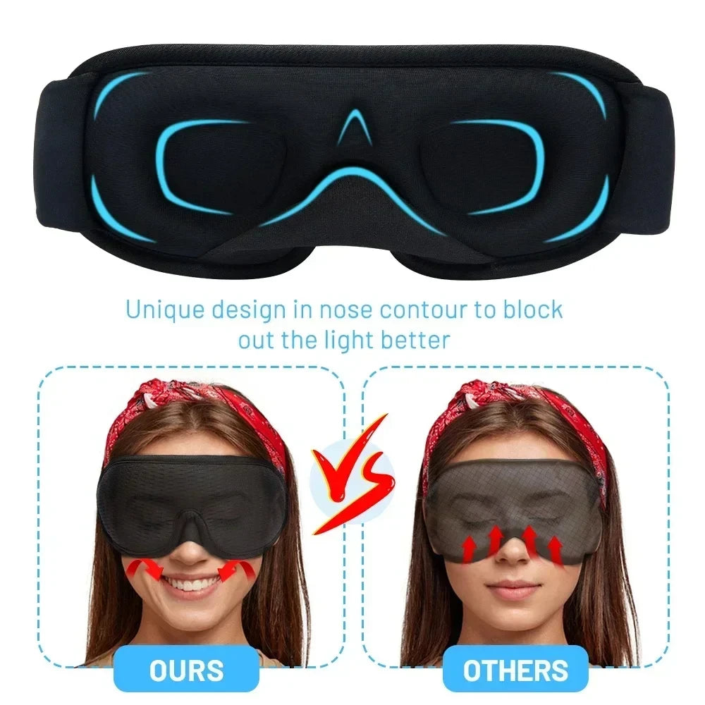 Night Breathable Blindfold Sleepmasker 3D Sleeping Mask 100 Blockout