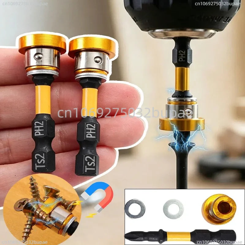 Positioning Screwdriver Bits Steel Magnetic Batch Head for Plasterboard Drywall Locating Batch Head Screws Setter Drilling Tool Zpaxo
