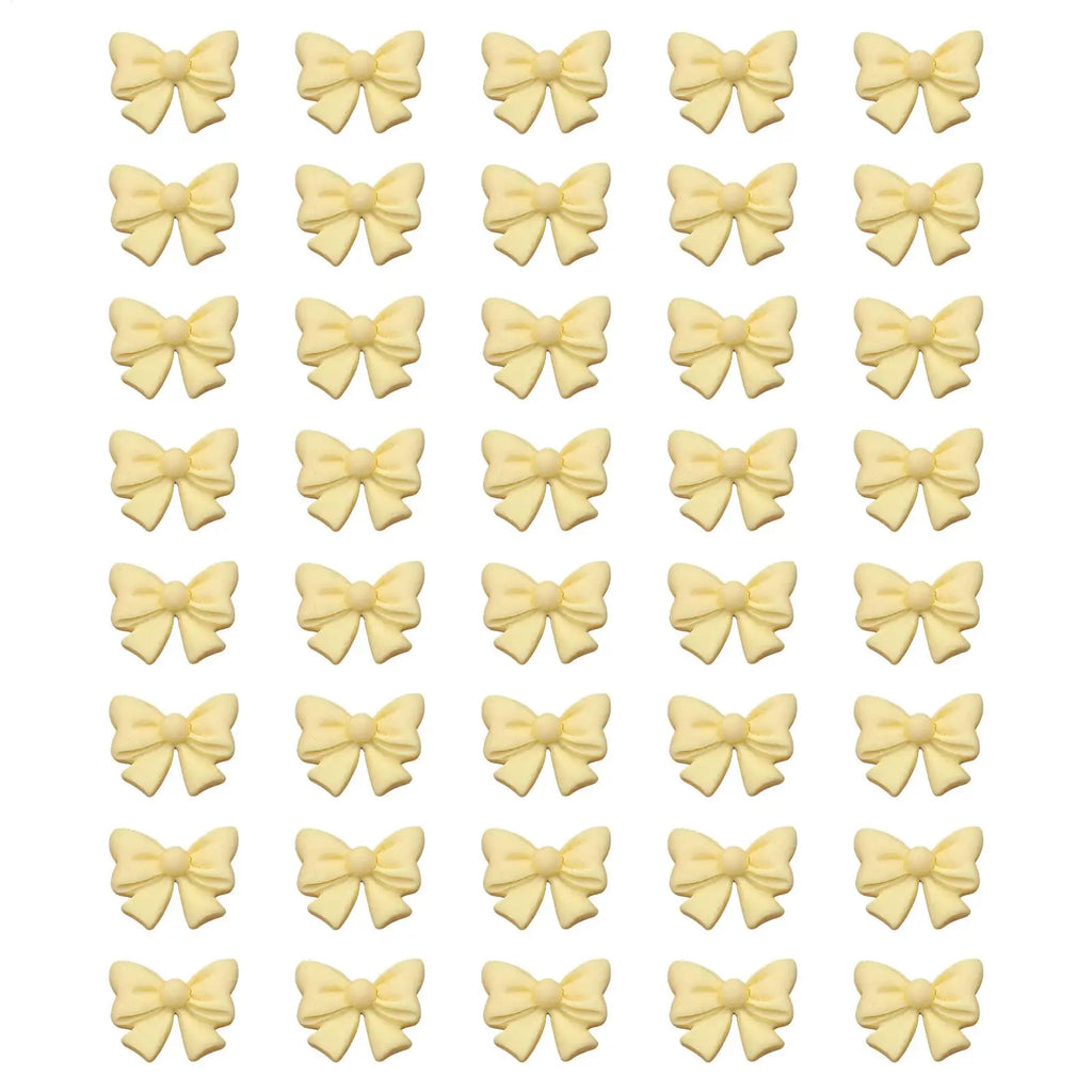 Bow Cake Toppers 40-Piece Cute Bowknot Cupcake Party Decors Birthday