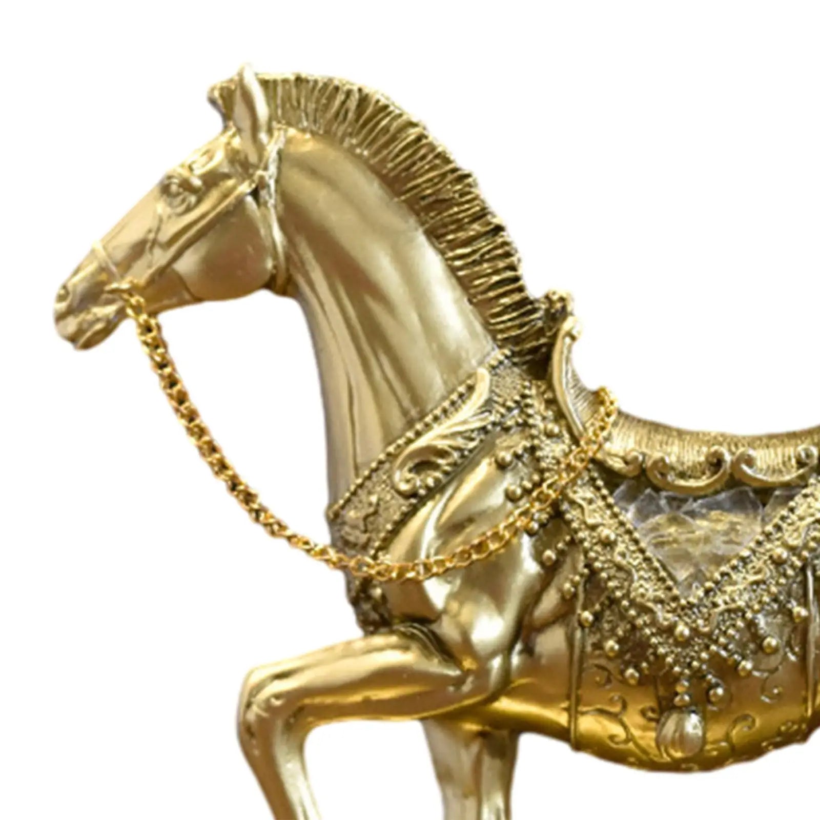 Resin Horse Figurine Sculpture | Desktop Home Décor Ornament Decorative Figurine Zpaxo