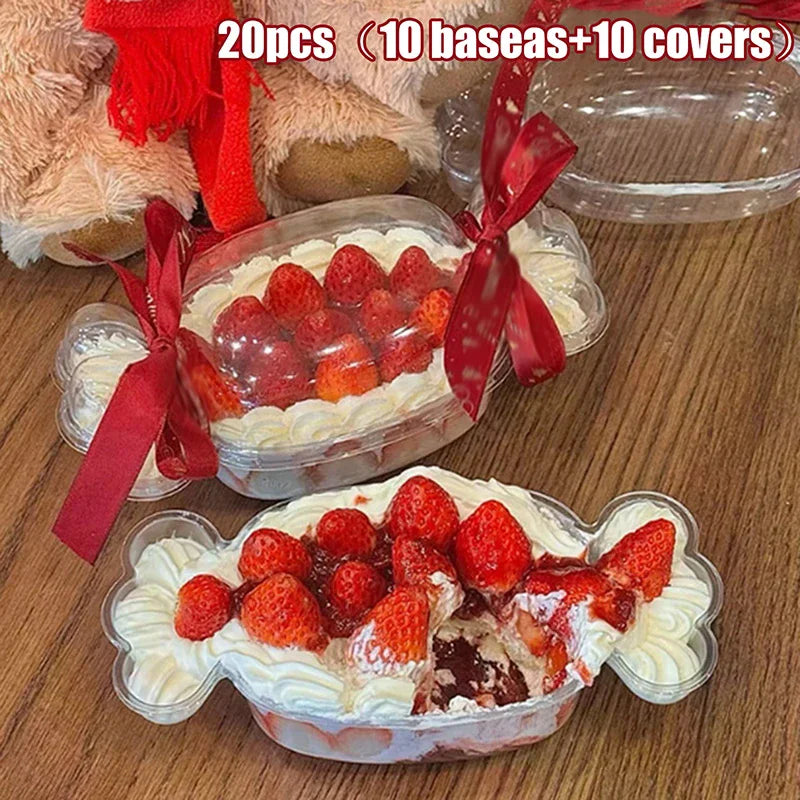 20-piece Candy-shaped Cake Box - Perfect For Desserts, Cakes, Fruit Salads, Etc., Suitable For Holiday Events, Birthdays, Etc Zpaxo