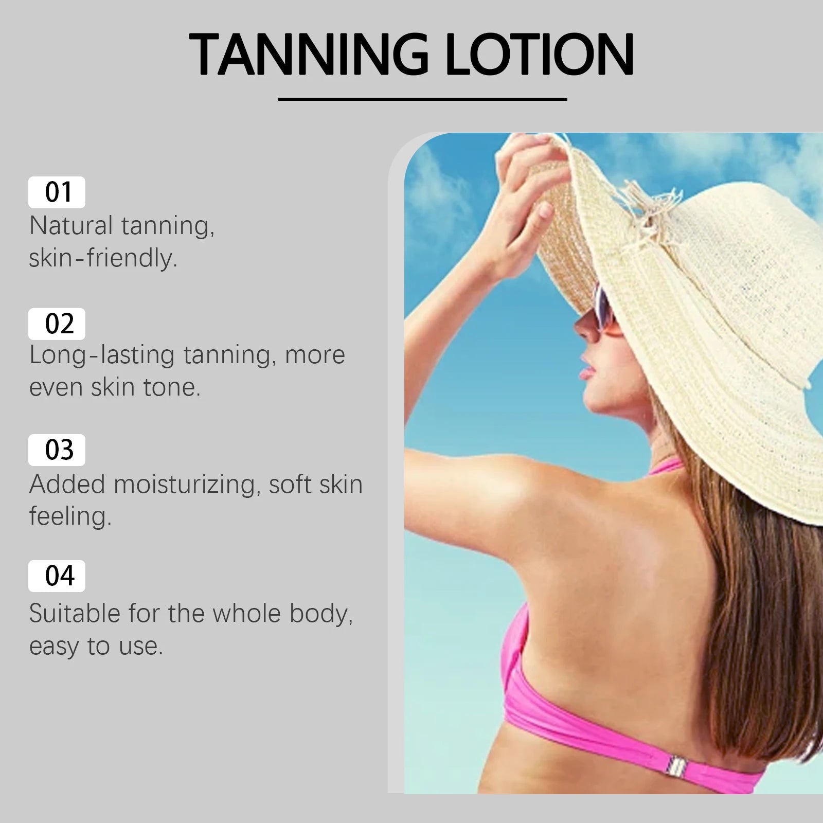 OceAura Coconut Tanning Lotion – Natural Bronze Glow All Skin Tanning Bronzer Lotion Zpaxo