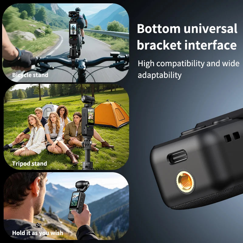 Handheld Action Camera 4K Pocket Vlogging 180 Rotating Screen Zpaxo