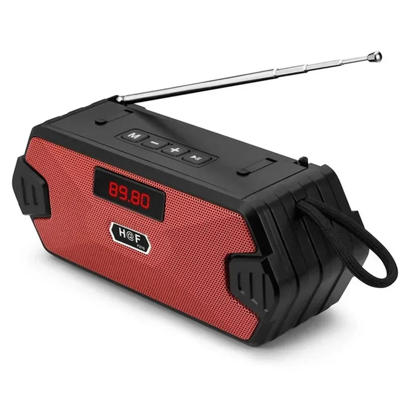 Portable Wireless Bluetooth-compatible Speaker Bass Column Outdoor Zpaxo Red