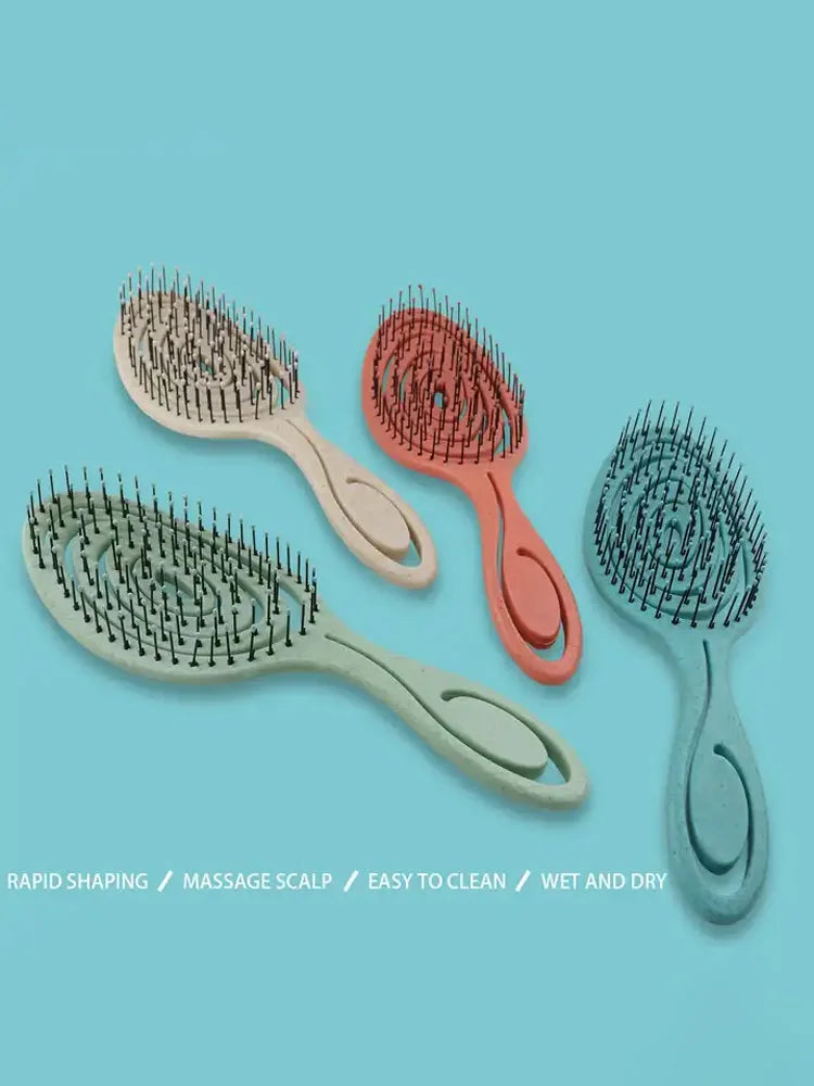 Hair Massage Comb Bristle Nylon Hairbrush Curly Detangle Hair Brush for Salon Hairdressing Tools Zpaxo