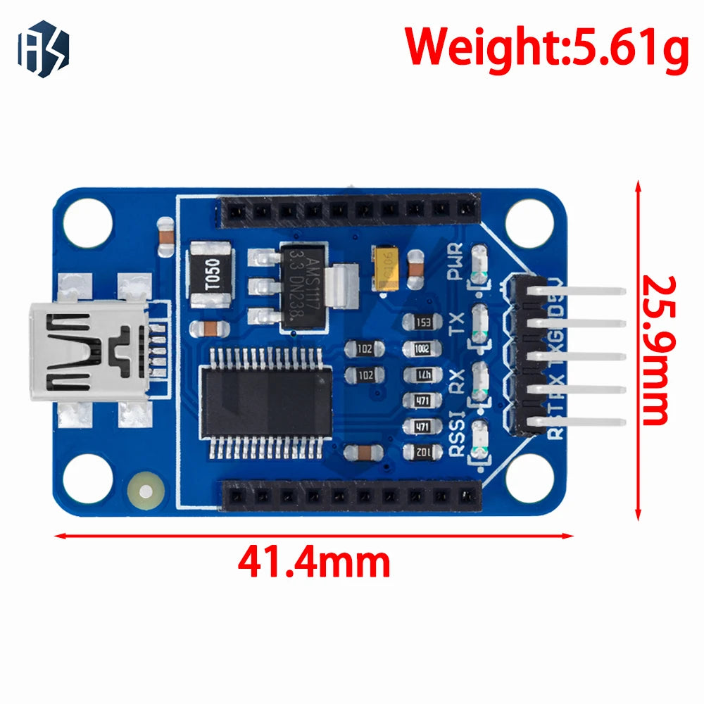 FT232RL USB to UART Serial Adapter Module, Compatible with XBee, BTBee,for Arduino Pro Mini and Bluetooth Modules Zpaxo