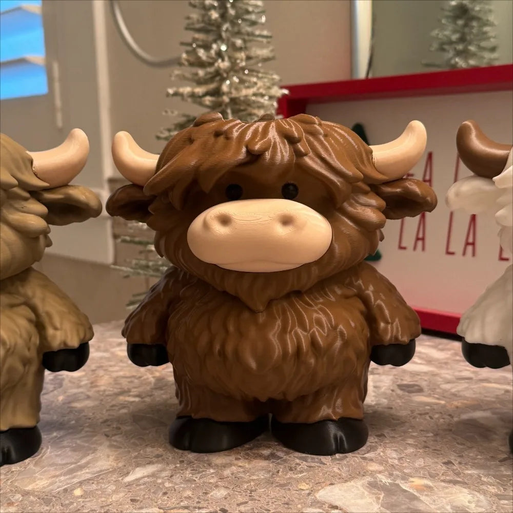 Highland Cow-shaped Soap Dispenser Base Holder Hand Sanitizer Bottle